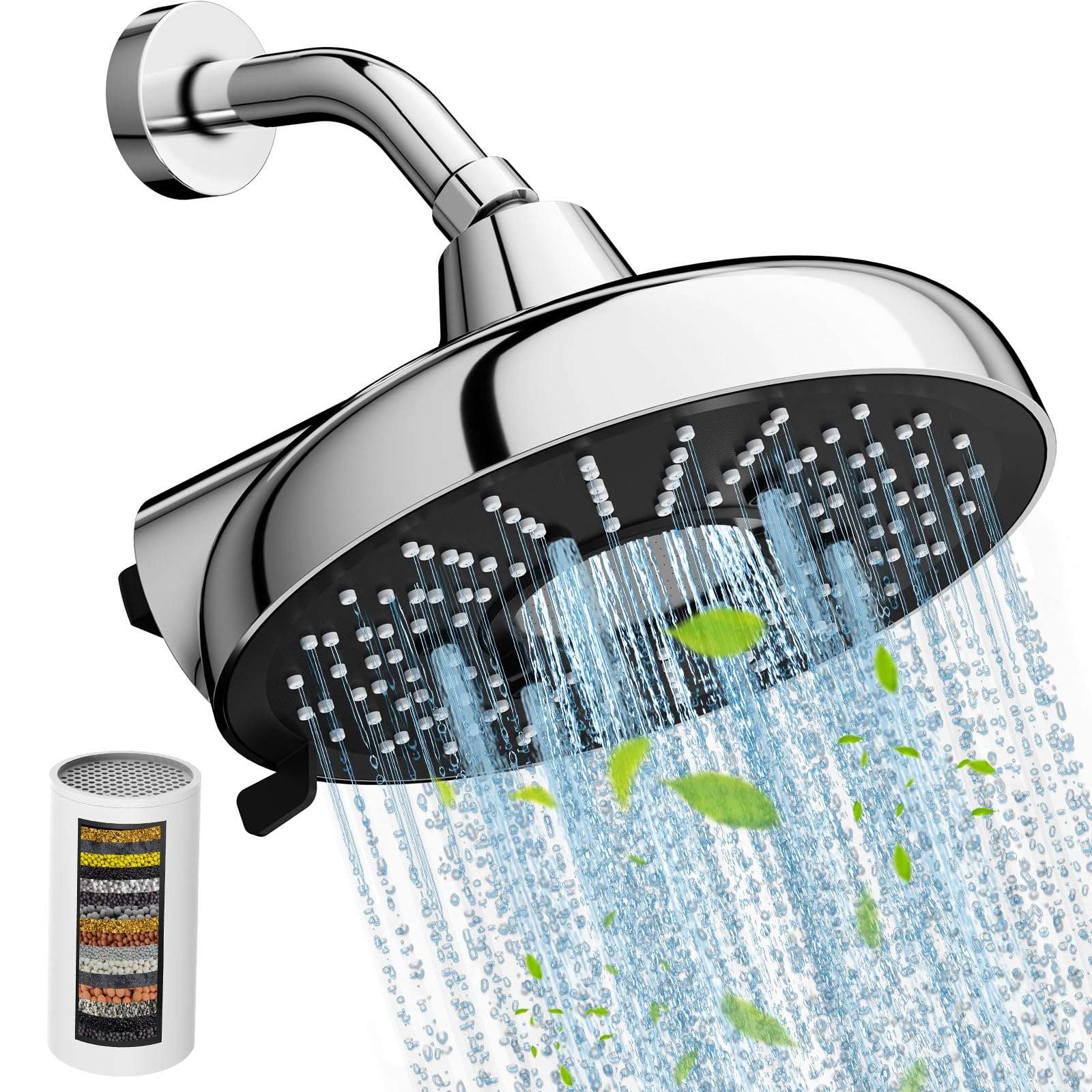 DPXM011-8 Inch Filter Top Spray Shower Head