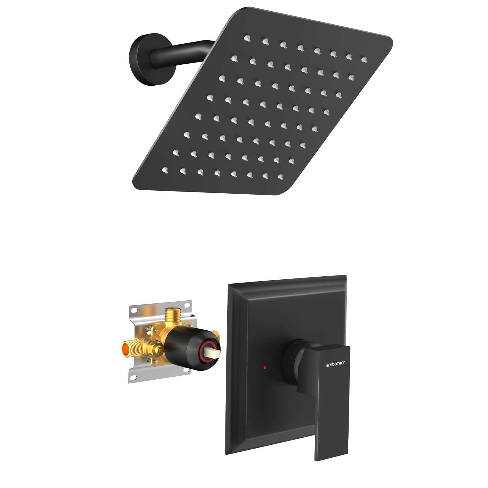 TJDA004-8 Inch Elbow Pipe Shower Kit （Square）