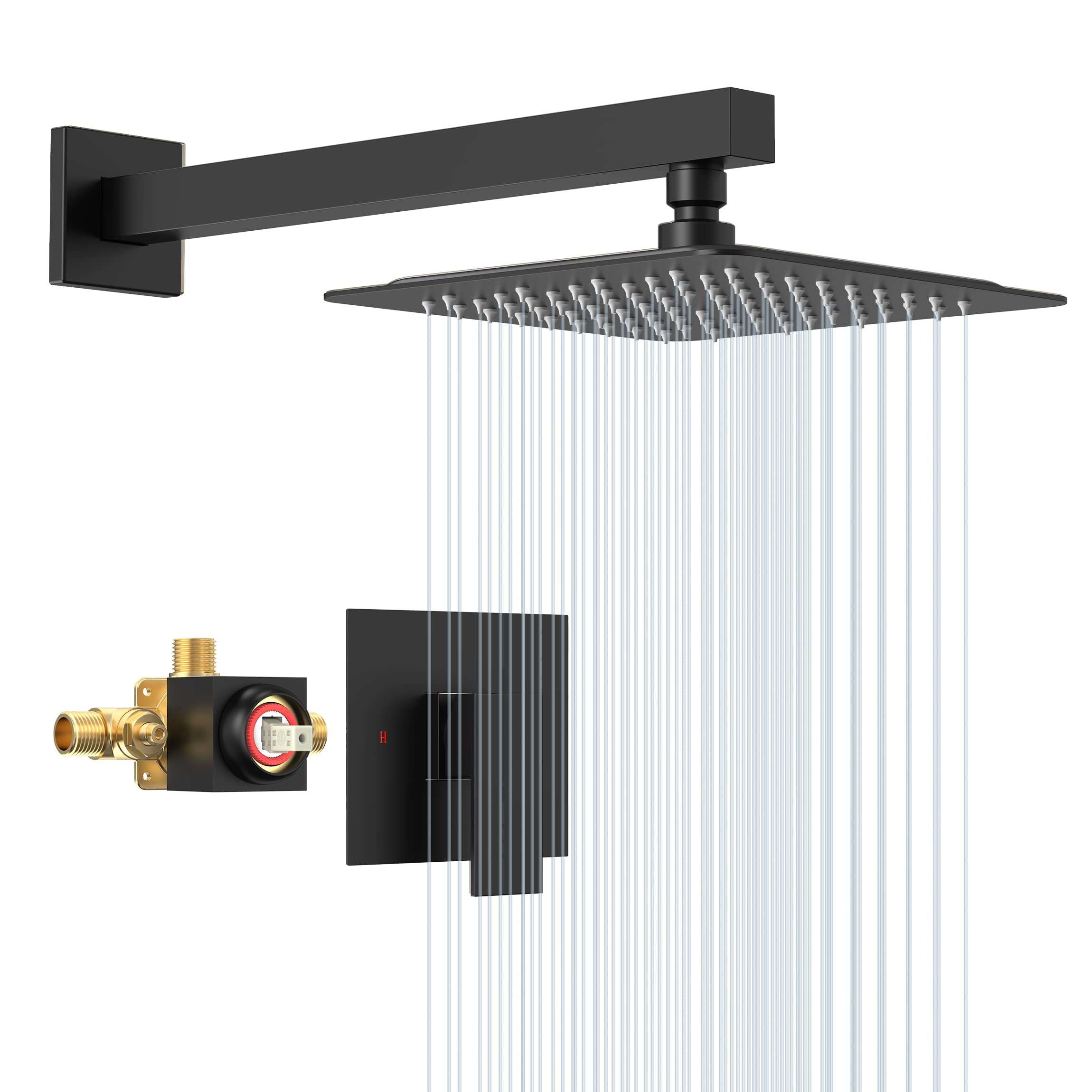 TJDA005-8 Inch Cross Bar Shower Kit （Square）