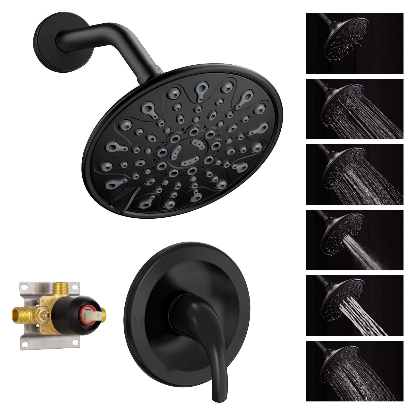 TJDA003-6 Inch Shower Kit （Round）