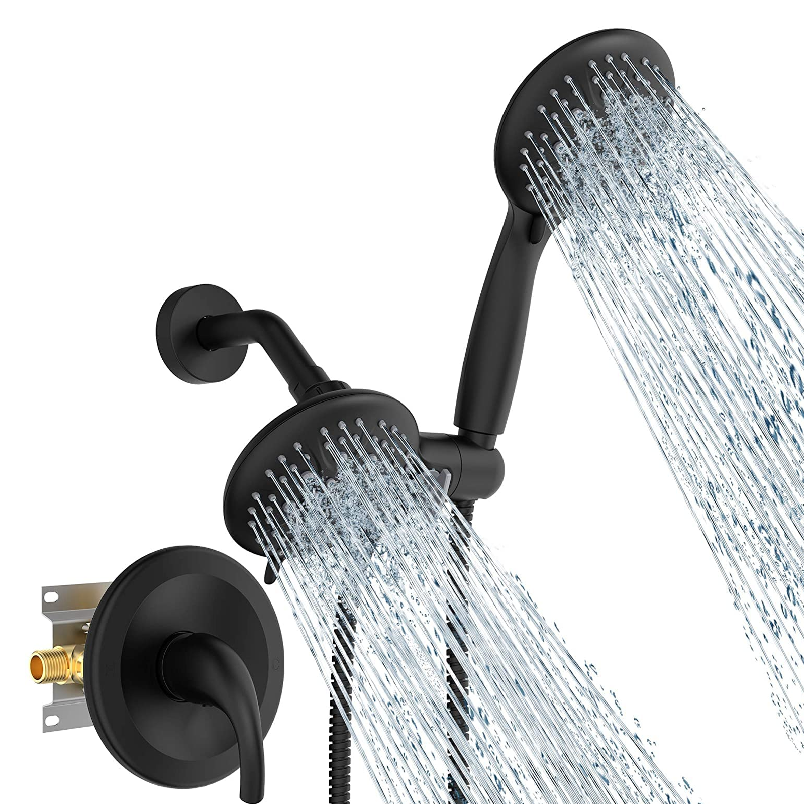 TJDA009-Dual Head Shower Kit （Round）